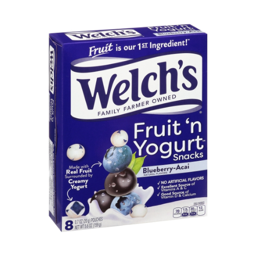 Welch's Fruits & Yogurt Blueberry Acai Snacks 0.7oz x 8pk