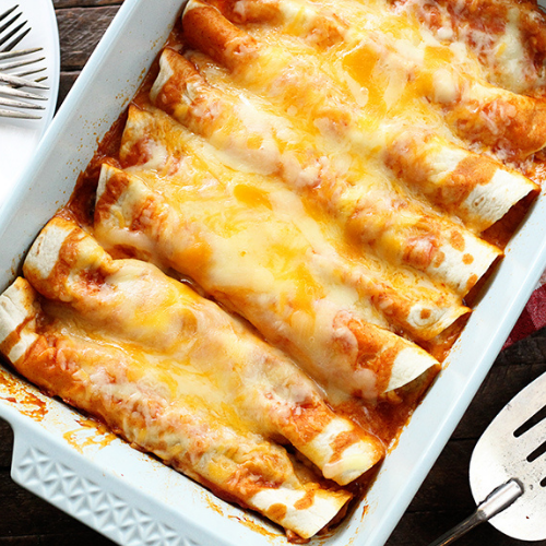 Cheesy Beef Enchiladas - Medium Container