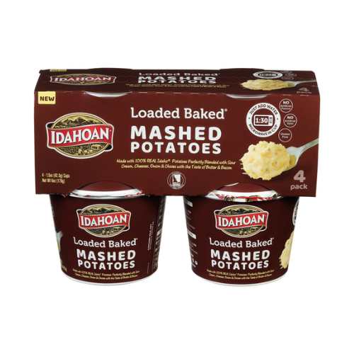 Idahoan Loaded Baked Mashed Potatoes Individual Cup