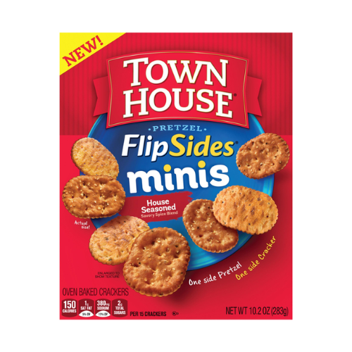 Town House Mini Flipside Pretzel Crackers 10oz