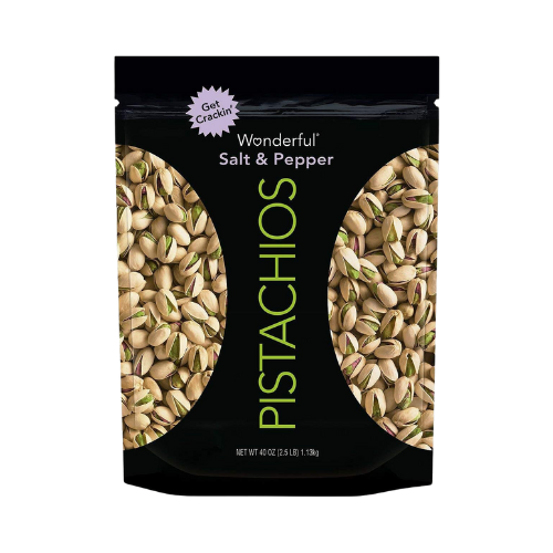 Wonderful Salt & Pepper Pistachios 40oz