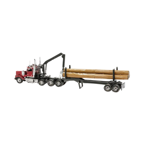 Metal Earth Color Western Star 4900 Log Truck & Trailer