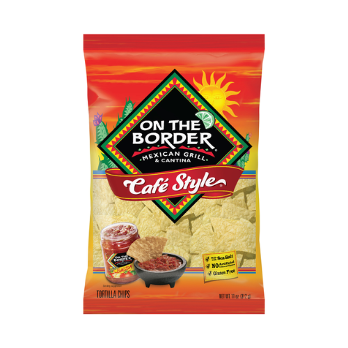 On The Border Cafe Style Tortilla Chips 11oz