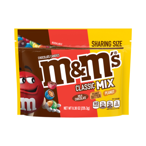 M&M's Classic Mix Milk Chocolate & Peanut Butter 8.3 oz