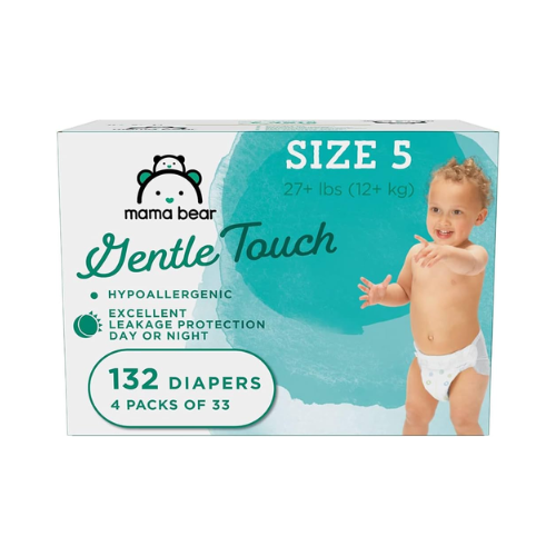 Mama Bear Gentle Touch Diapers Size 5 White 132ct