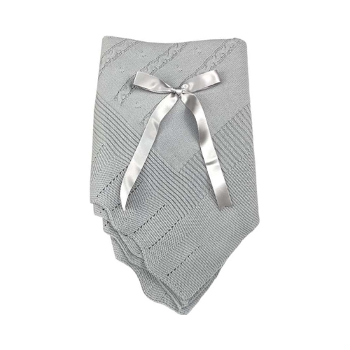 Alma Baby Shawl Grey