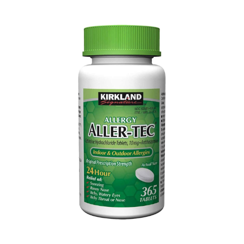 Kirkland 24 Hour Relief Allergy Aller-Tec Tablets Cetirizine HCI 10mg