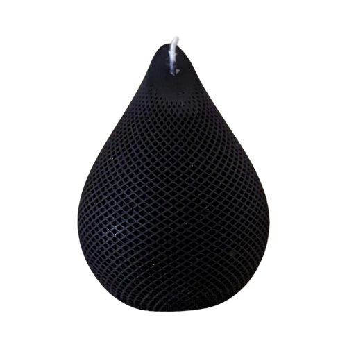 Aesthetic Water Drop Design Candle / Black