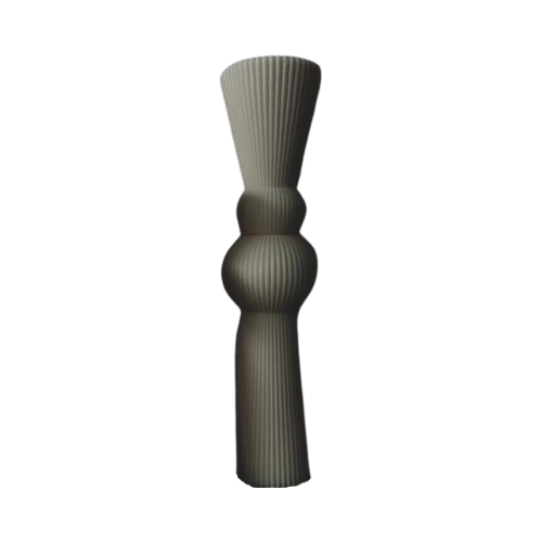 Roman Ribbed Pillar Candle / Large