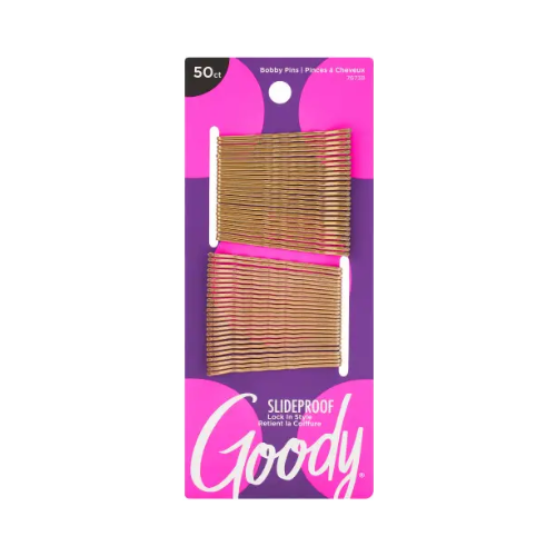 Goody Womens Color Collection Metallic Bobby Pin, Blonde, 50 Ct