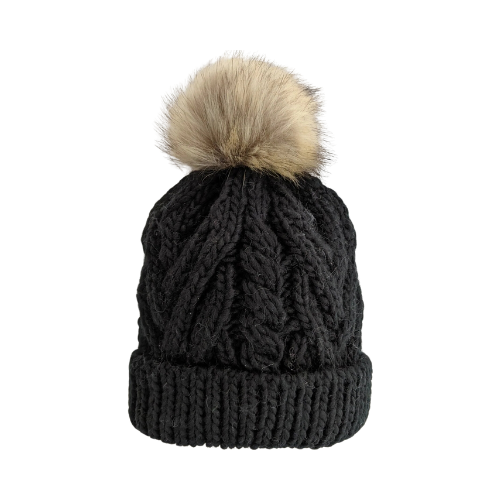 Huggalugs Pop Beanie Black XL (Adult)