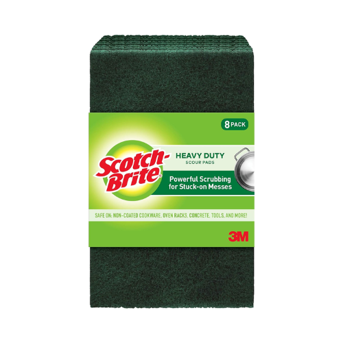 Scotch-Brite Scour Pads, Heavy Duty, for Multipurpose Cleaning,  8 Pads