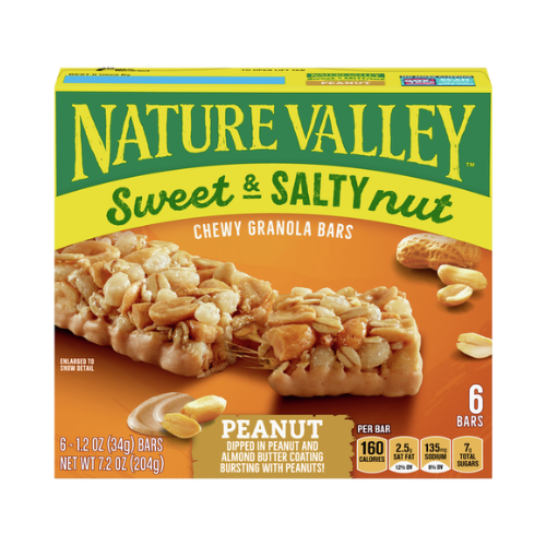 Nature Valley Sweet & Salty Nut Peanut Chewy Granola Bars 6ct