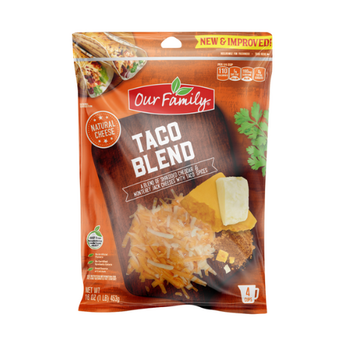 Our Family Taco Blend Shredded Cheese 16oz