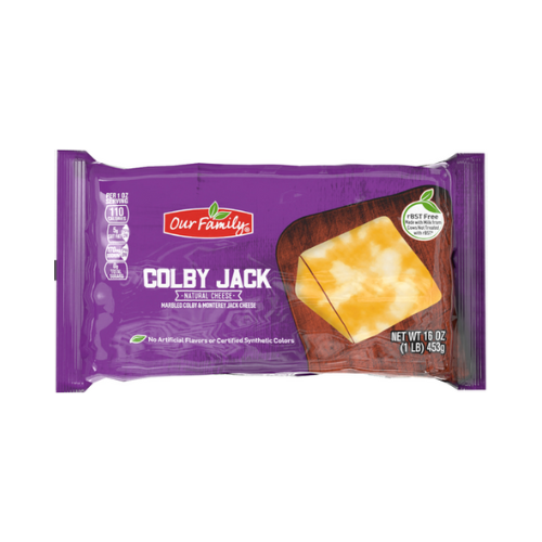 Our Family Colby Jack Cheese Block 16oz