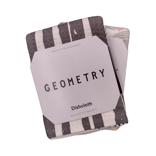 Geometry Dishcloth 3pk