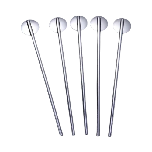 Small Metal Straw Spoon Set of 5