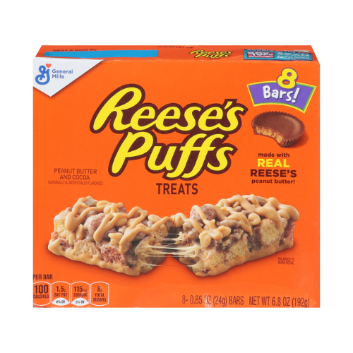 General Mill Reese's Puffs Treats 0.85oz x 8pk