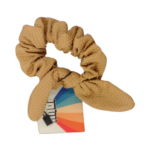 Hexagon Athletic Scrunchie in Gold