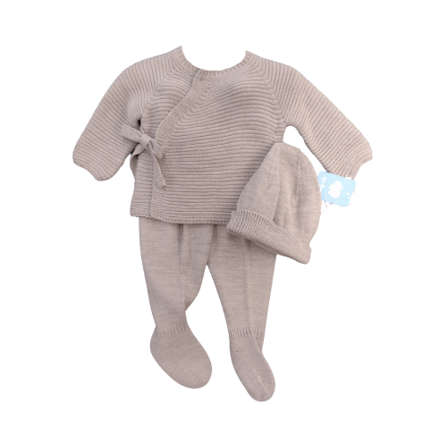 Knit Set with Bow Nut 3m