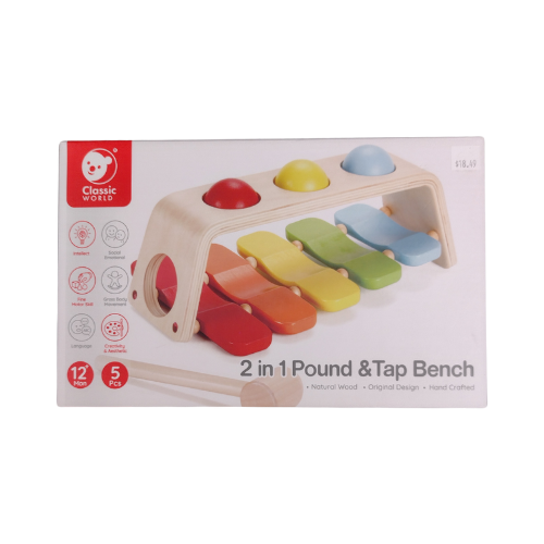 Classic World 2 in 1 Pound & Tap Bench