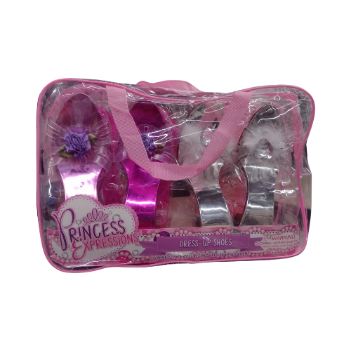 Princess Expressions Dress-Up Shoes 4 pk Size 7-10