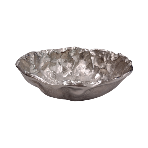 Silver Crinkle Bowl