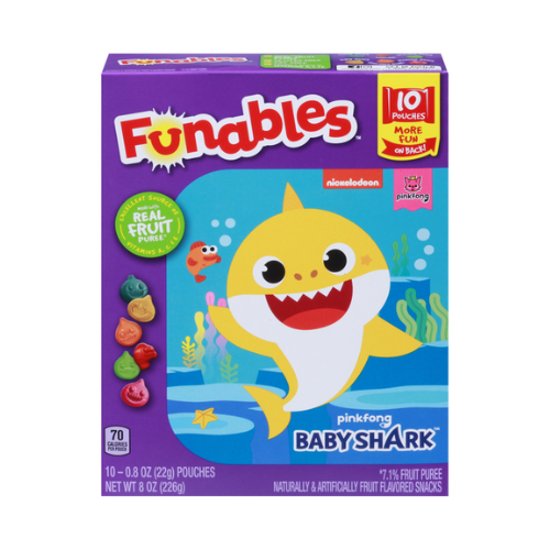 Funables Fruit Snacks Baby Shark 10pk