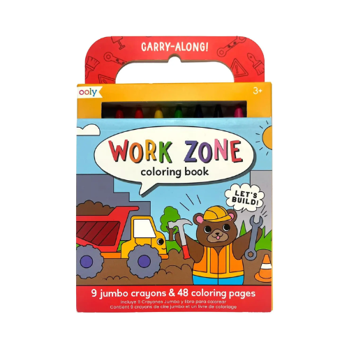 Ooly Carry Along Work Zone Coloring Book