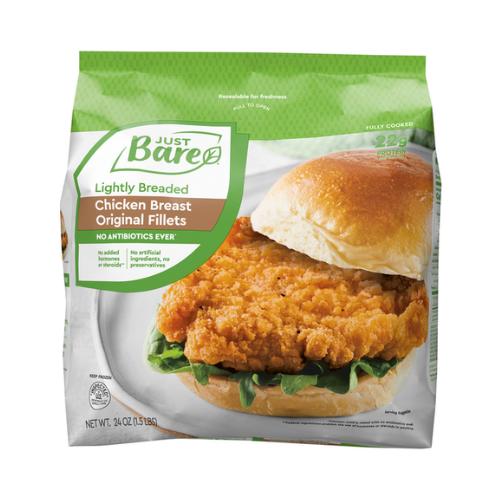 Just Bare Lightly Breaded Chicken Breast Fillets 24oz