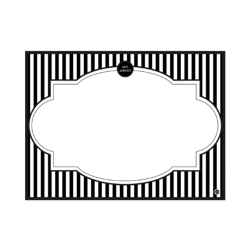 Modern Menu Paper Placemats 24ct