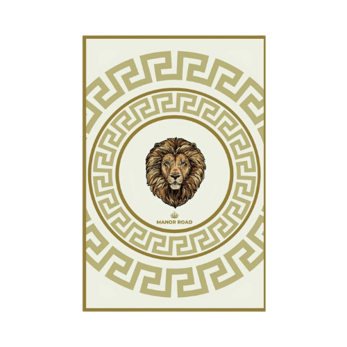 Manor Road Ivory Lion Microfiber Tea Towel