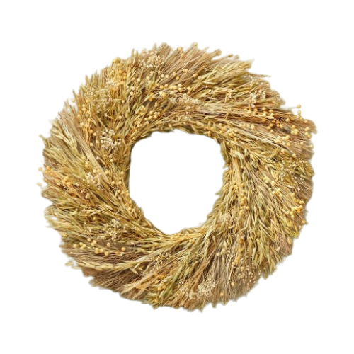 HH Preserved Wreath Grass & Lino Stem 21.25"