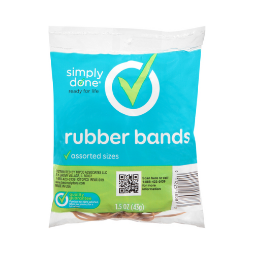 Simply Done Assorted Natural Rubber Bands 1.5oz