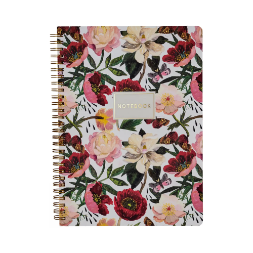 Peonies Spiral Notebook