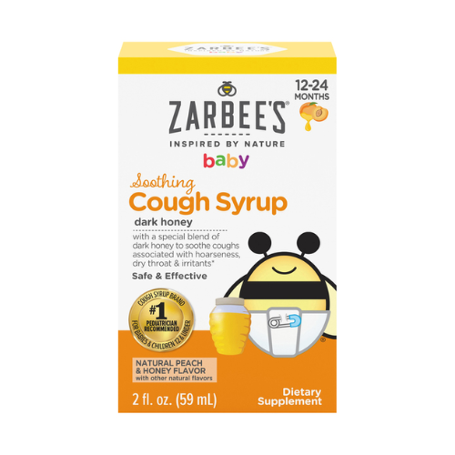 Zarbee's Natura Baby Soothing Cough Syrup Dark Honey 2fl oz