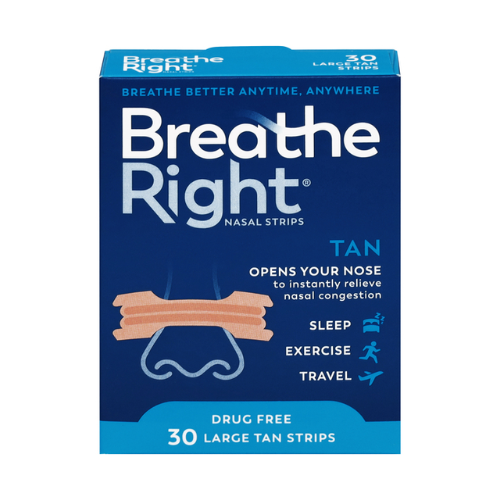 Breathe Right Nasal Strips Tan Large 30ct