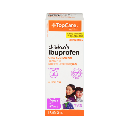 Topcare Ibuprofen Oral Suspension Children's Grape 4fl oz