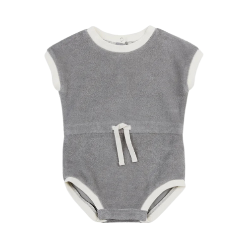 Quincy Mae Retro Romper Lagoon 18-24M