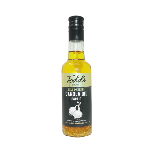 Todd's Garlic Cold Pressed Canola Oil 8.45fl oz