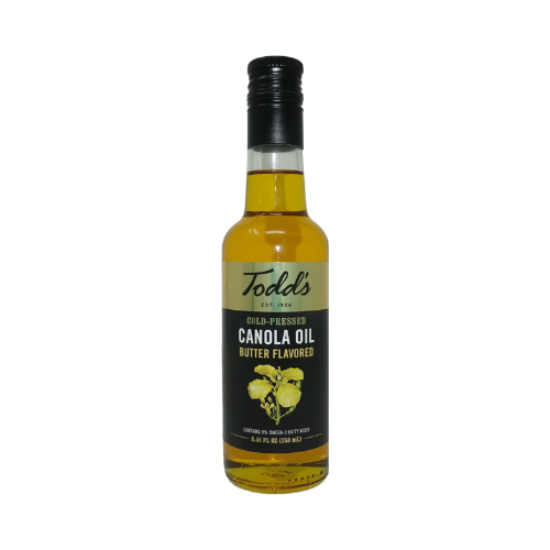 Todd's Butter Flavored Cold Pressed Canola Oil 8.45fl oz