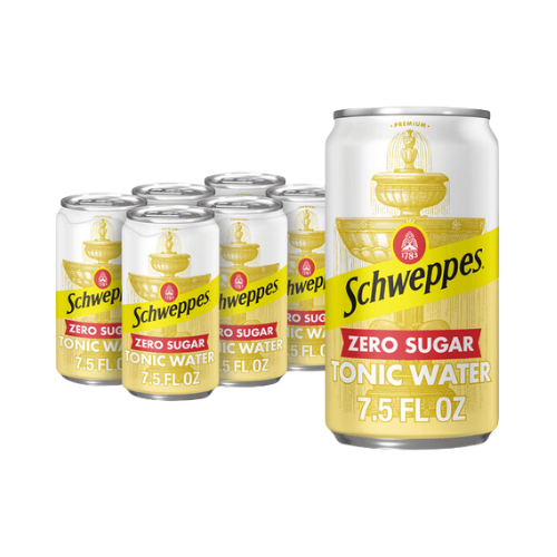 Schweppes Zero Sugar Tonic Water 7.5fl oz x 6pk