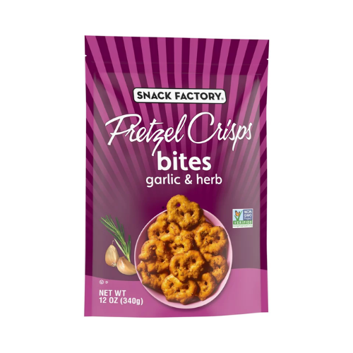 Snack Factory Pretzel Crisps Garlic Herb Bites 12oz