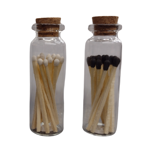 Matchstick Glass Jar 15ct