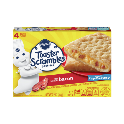 Pillsbury Toaster Scrambles Bacon Frozen Pastries 4 ct