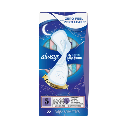 Always Infinity Flexfoam Extra Heavy Overnight Pads 22ct