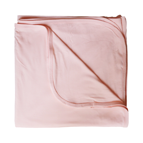 Blush Pink Bamboo Swaddle Blanket