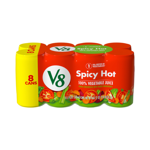 V8 Spicy Hot Vegetable Juice 8pk