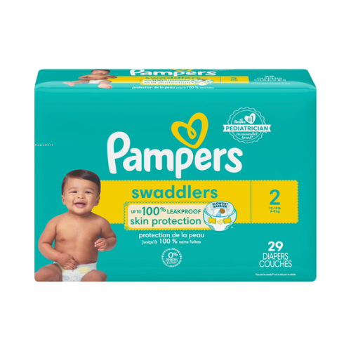 Pampers Diapers Swaddlers Size 2 Jumbo 29ct