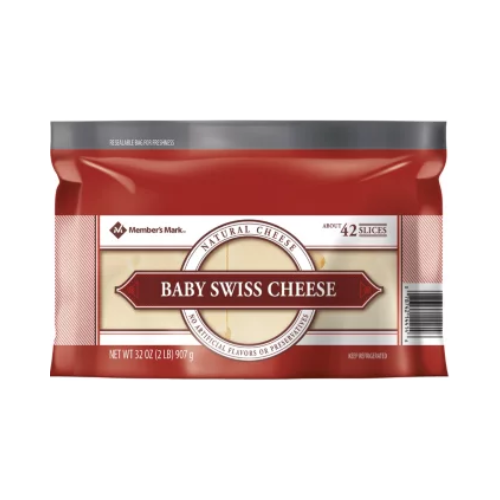 Member's Mark Baby Swiss Cheese Slices 2lbs